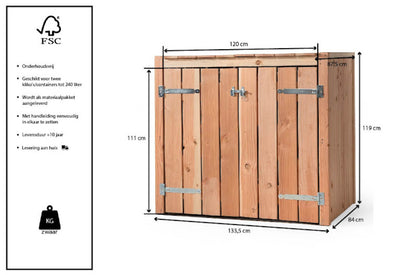 Douglas Kliko-Ombouw Met RVS-Accenten 2 Kliko's