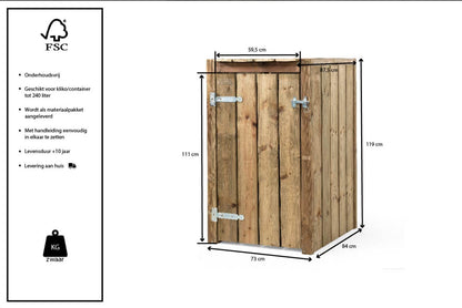 Douglas GeÏmpregneerde Kliko-Ombouw 1 Kliko